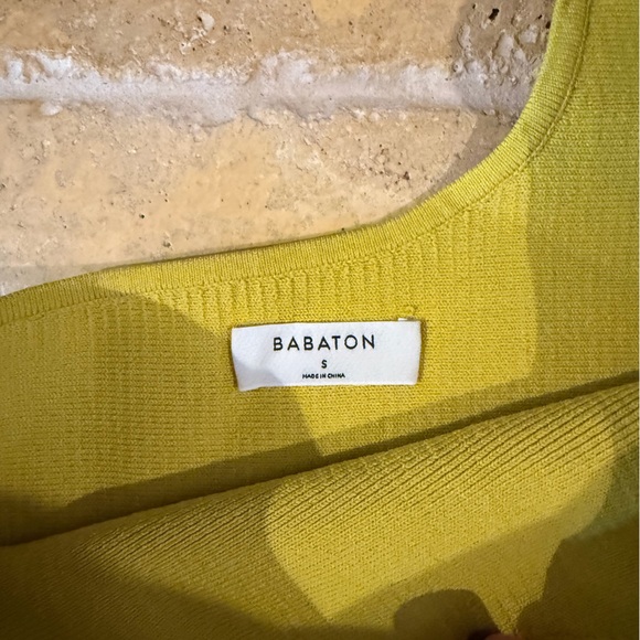 Babaton One-Shoulder Top in Bright Yellow - Picture 3 of 3